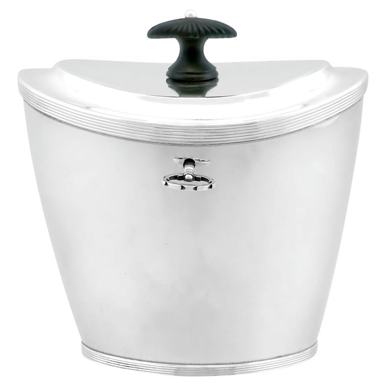 Antique Dutch Silver Locking Tea Caddy Circa 1807 For Sale at 1stDibs