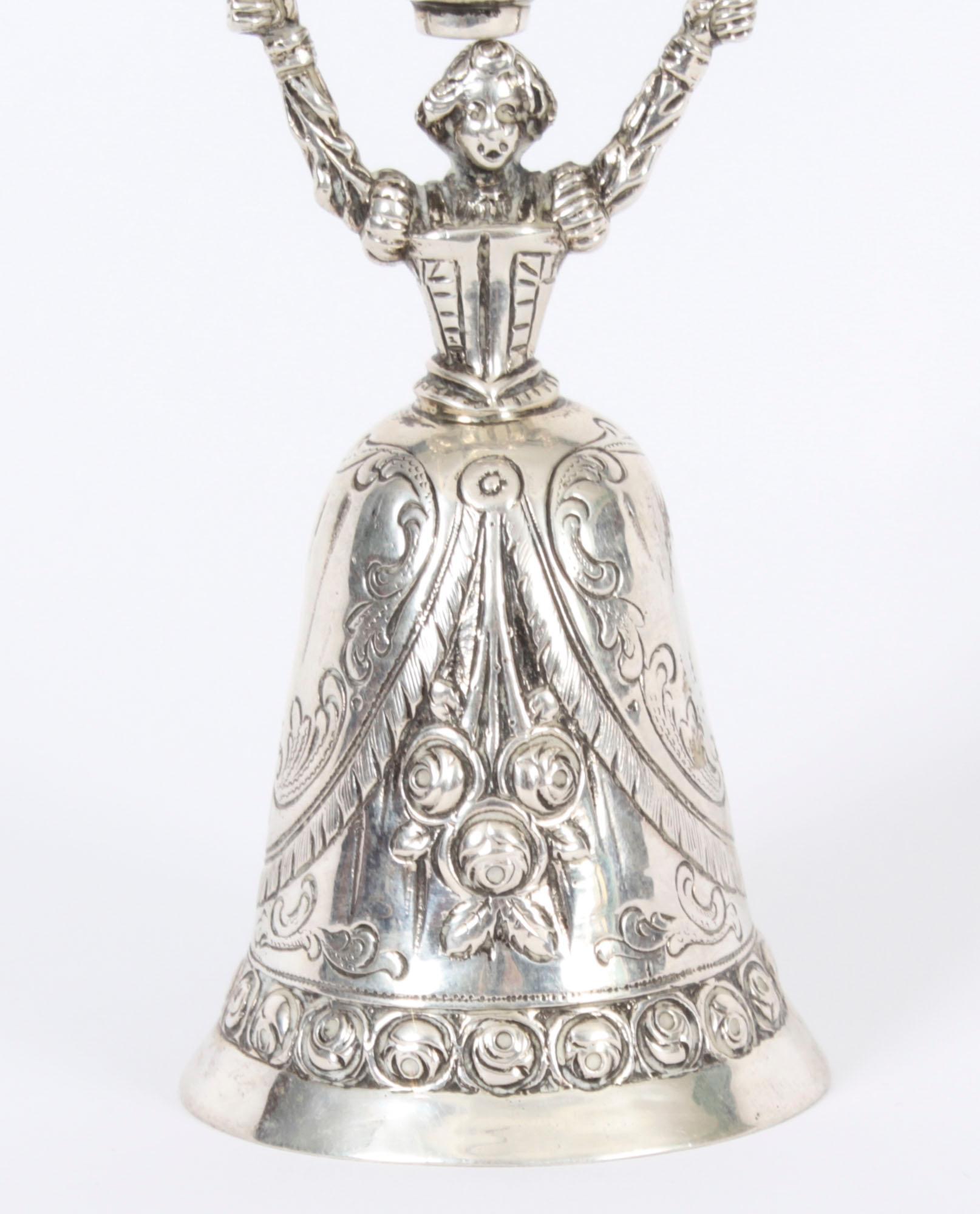 Sterling Silver Antique Dutch Silver Marriage Cup 19th Century For Sale