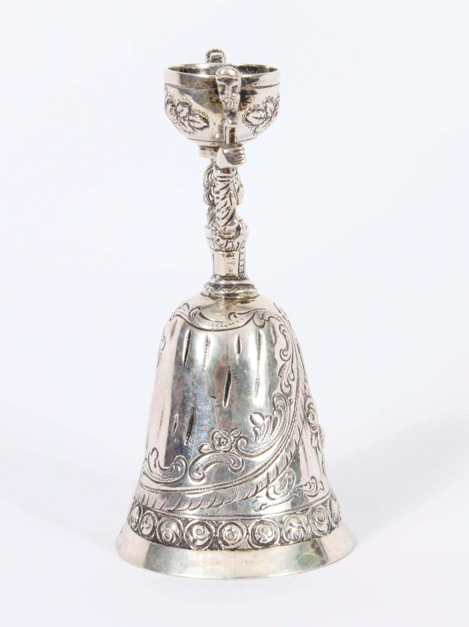 Antique Dutch Silver Marriage Cup 19th Century For Sale 2
