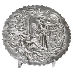 Antique Dutch Silver Miniature Table Dated Circa 1900