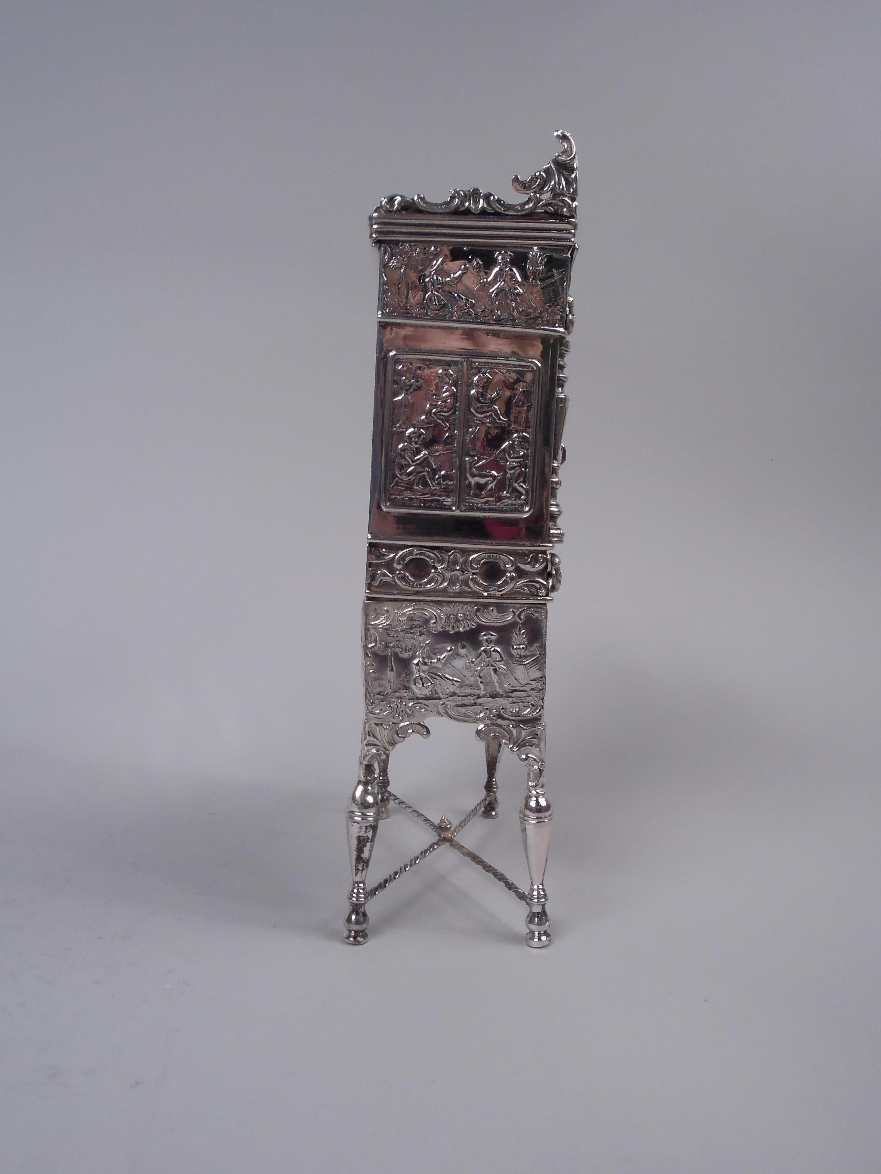 Olandese Antico mobile da tè olandese in argento rinascimentale, 1907 in vendita