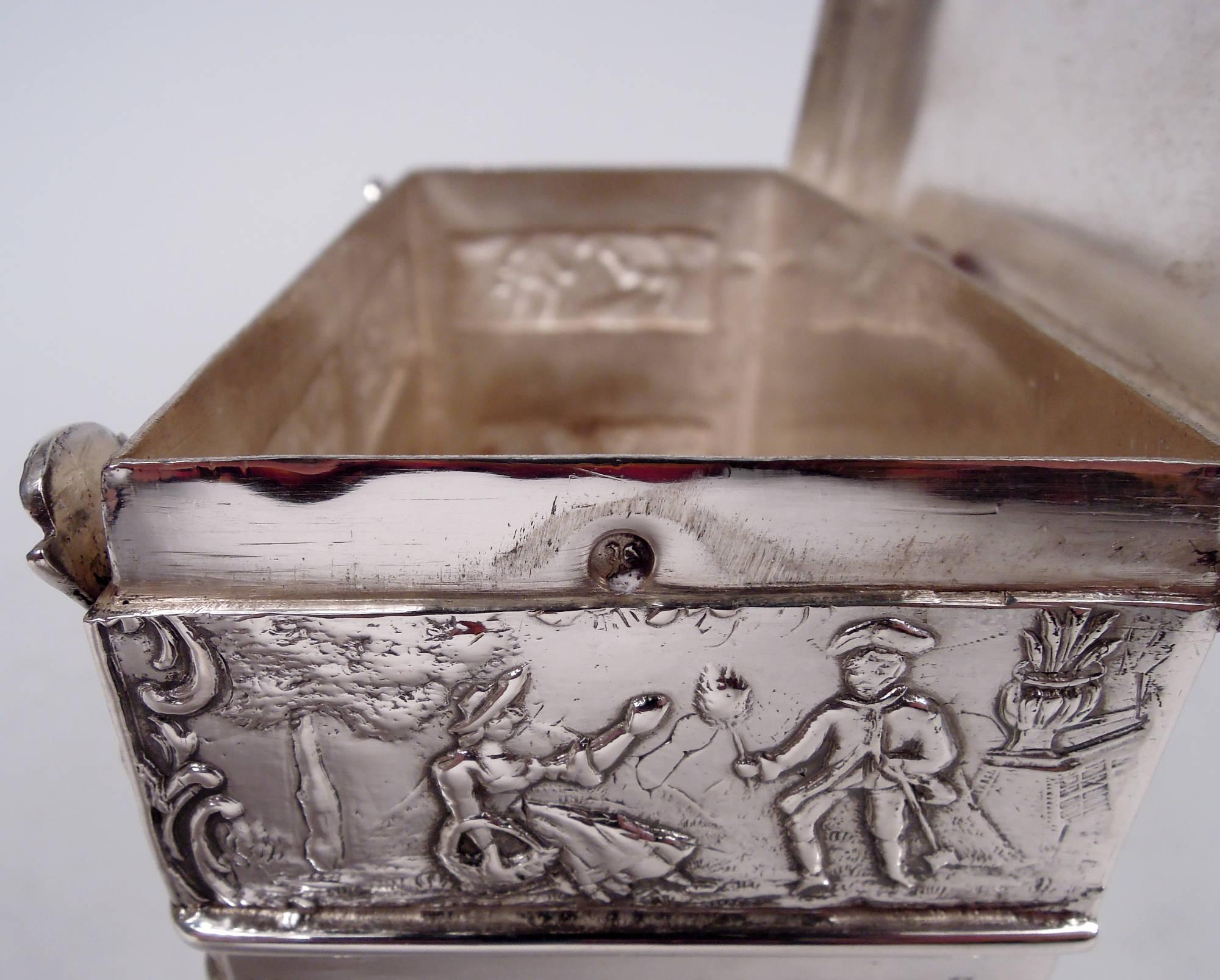 Antico mobile da tè olandese in argento rinascimentale, 1907 in vendita 1