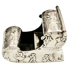 Antique Dutch Silver Sedan Chair Dated Circa 1900