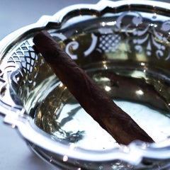 Antique Dutch Solid Silver Bowl Pipe Lighter/Brazier - Amsterdam 18th c.