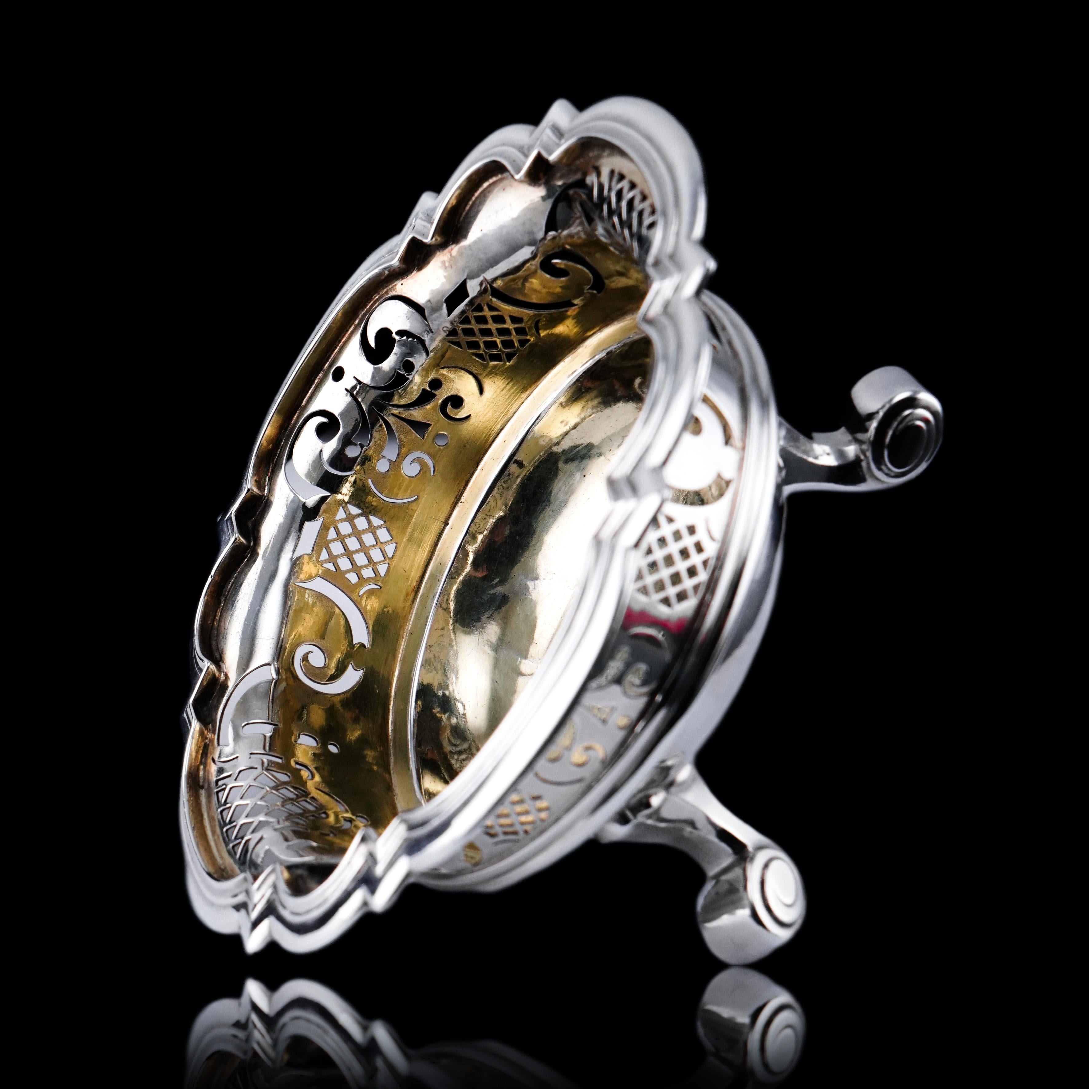 Antico accendino/braciere olandese in argento massiccio - Amsterdam 18° sec. in vendita 4