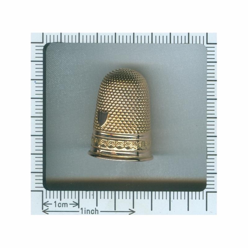 Antique Dutch Southern Netherlands Belgian Gold Thimble, 1820s For Sale 2