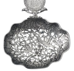 Antique Dutch Sterling Silver marriage spoon 1909