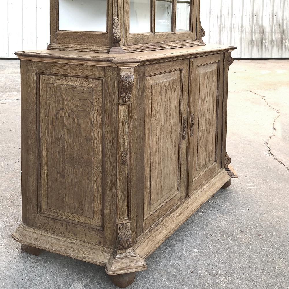 Antique Dutch Stripped Oak Bookcase 3
