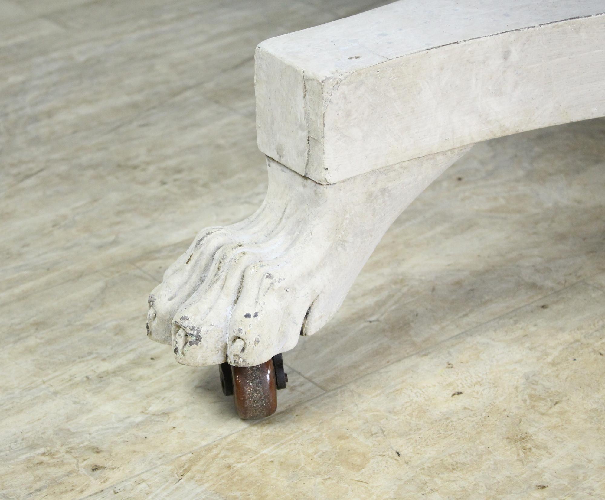 Wood Antique Dutch Tilt-Top Pedestal Table with Lion's Feet For Sale