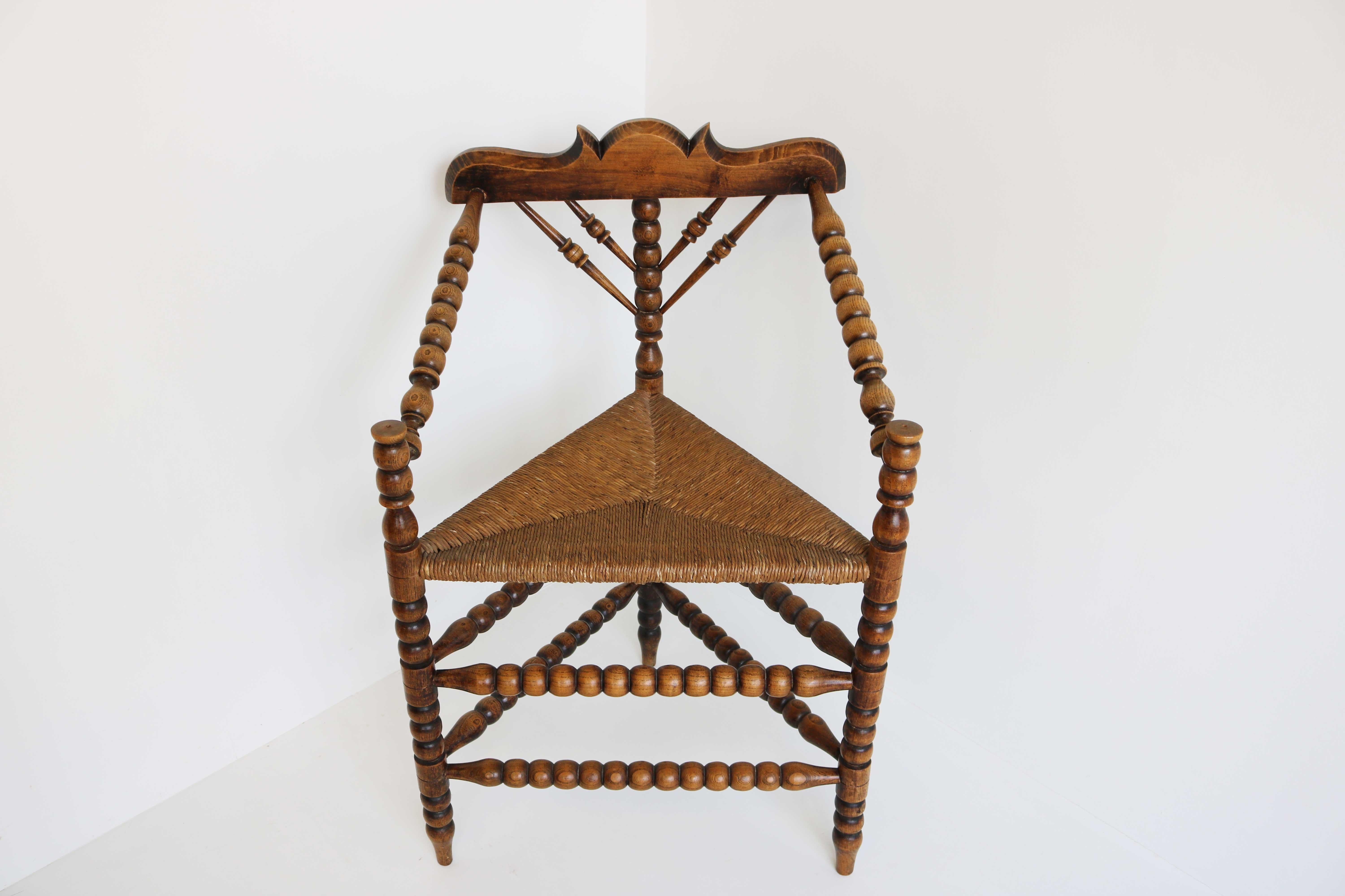 antique triangle chair
