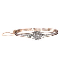 Antique Dutch Victorian Diamond Bangle, 1890s