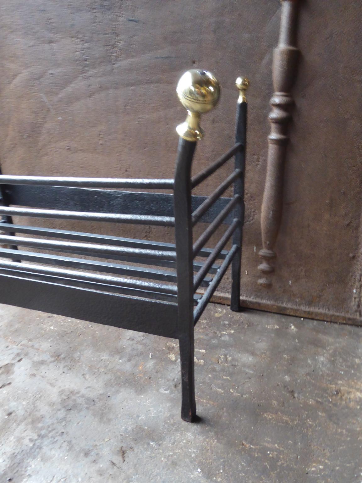 Antique Dutch Victorian Fireplace Grate or Fire Basket, 19th Century For Sale 9