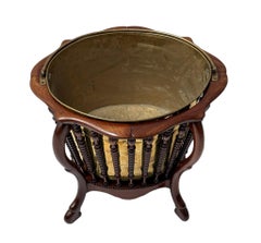 Antique Dutch Victorian Walnut Tea Stove, 1870s