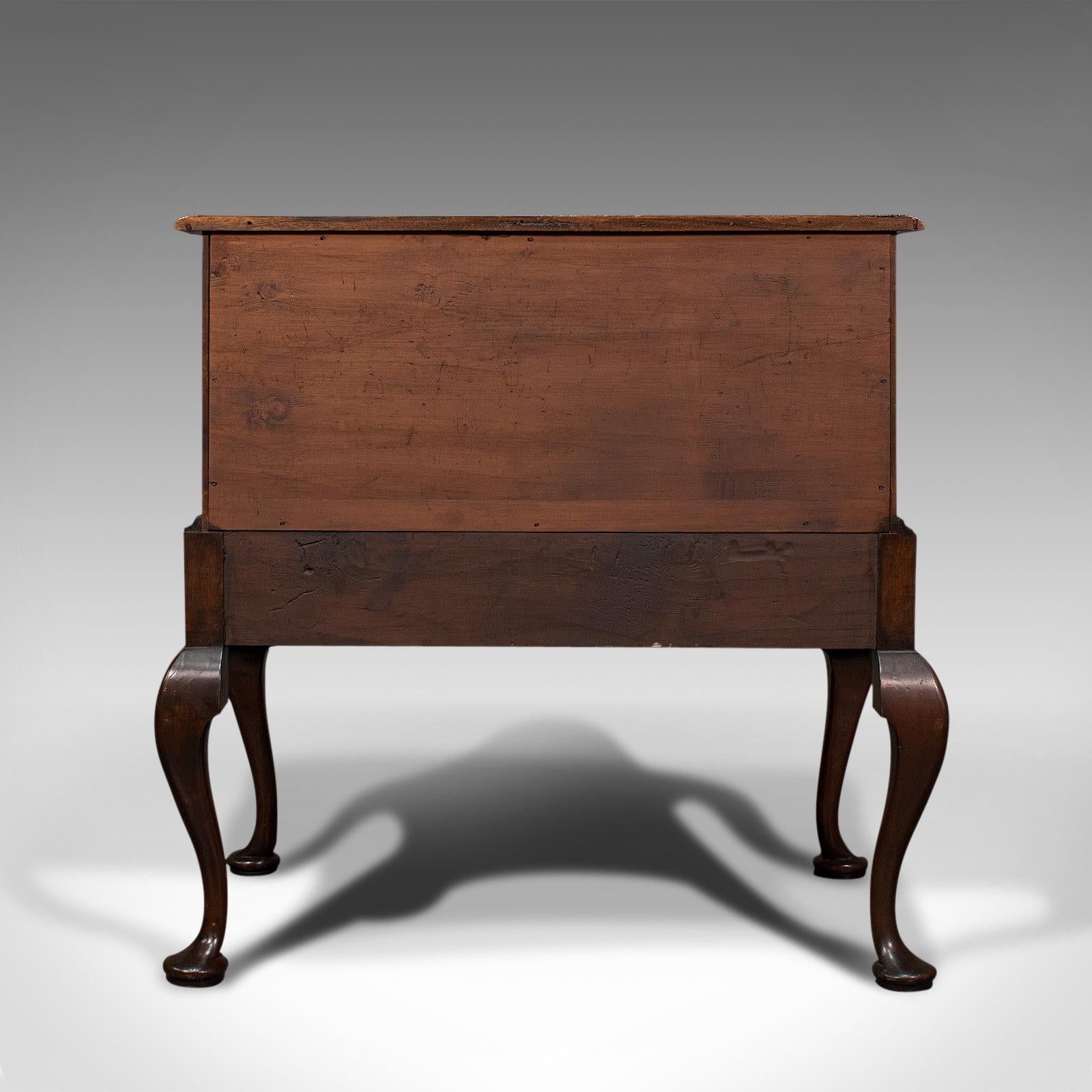 Antique Dwarf Chest on Stand, English, Flame Mahogany, Victorian, Circa 1900 1