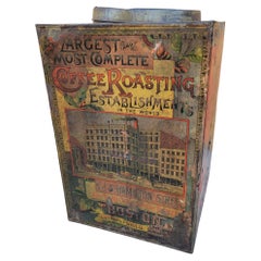 Antique Dwinell Hayward & Co Royal Java Large Metal Tin