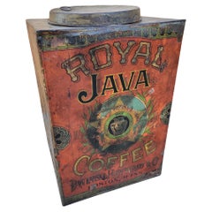 Vintage Dwinell Hayward & Co Royal Java Large Metal Tin