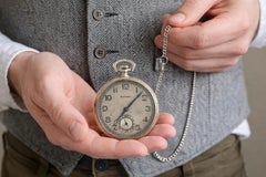 Antique E. Howard 14k White Gold Size 10S 21j Mechanical Open Face Pocket Watch