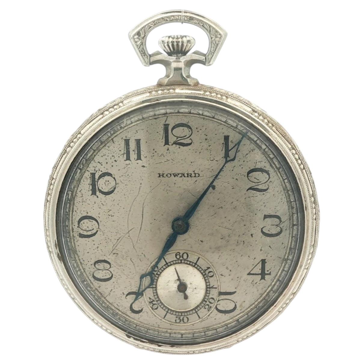 How do I open a Howard pocket watch?