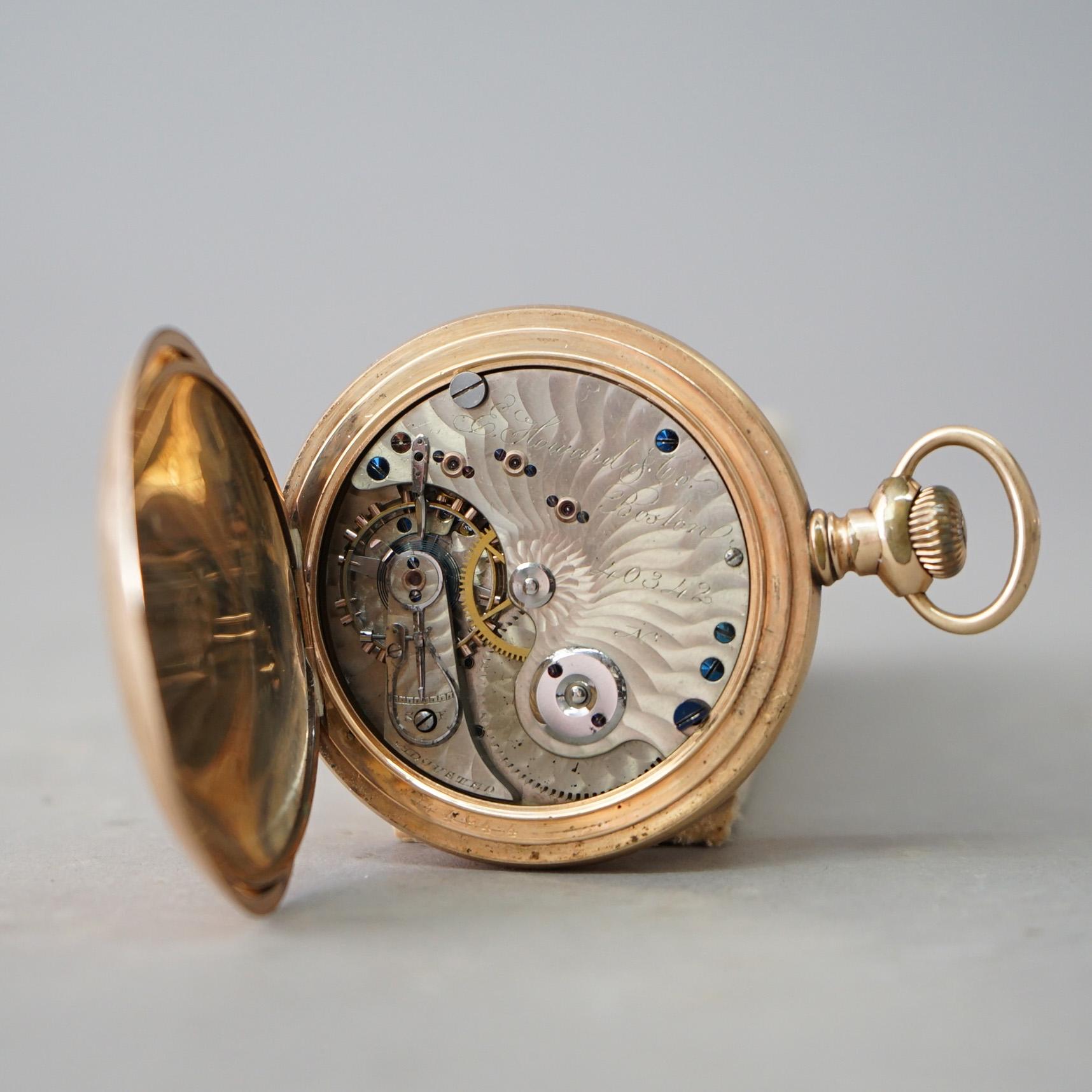 Antique E. Howard & Co. Pocket Watch, Boston Pat Feb 4th 1860 14
