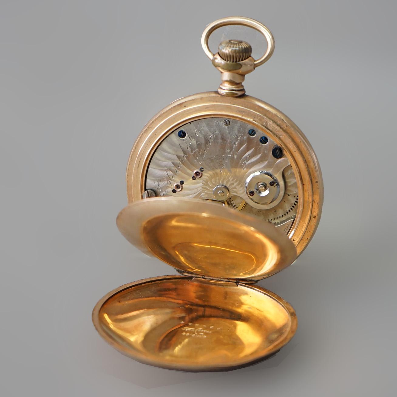 Antique E. Howard & Co. Pocket Watch, Boston Pat Feb 4th 1860 In Good Condition In Big Flats, NY