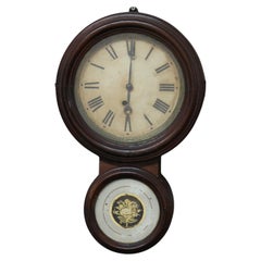 Antique E. Ingraham & Co. Rosewood Figure Eight Wall Clock C1881