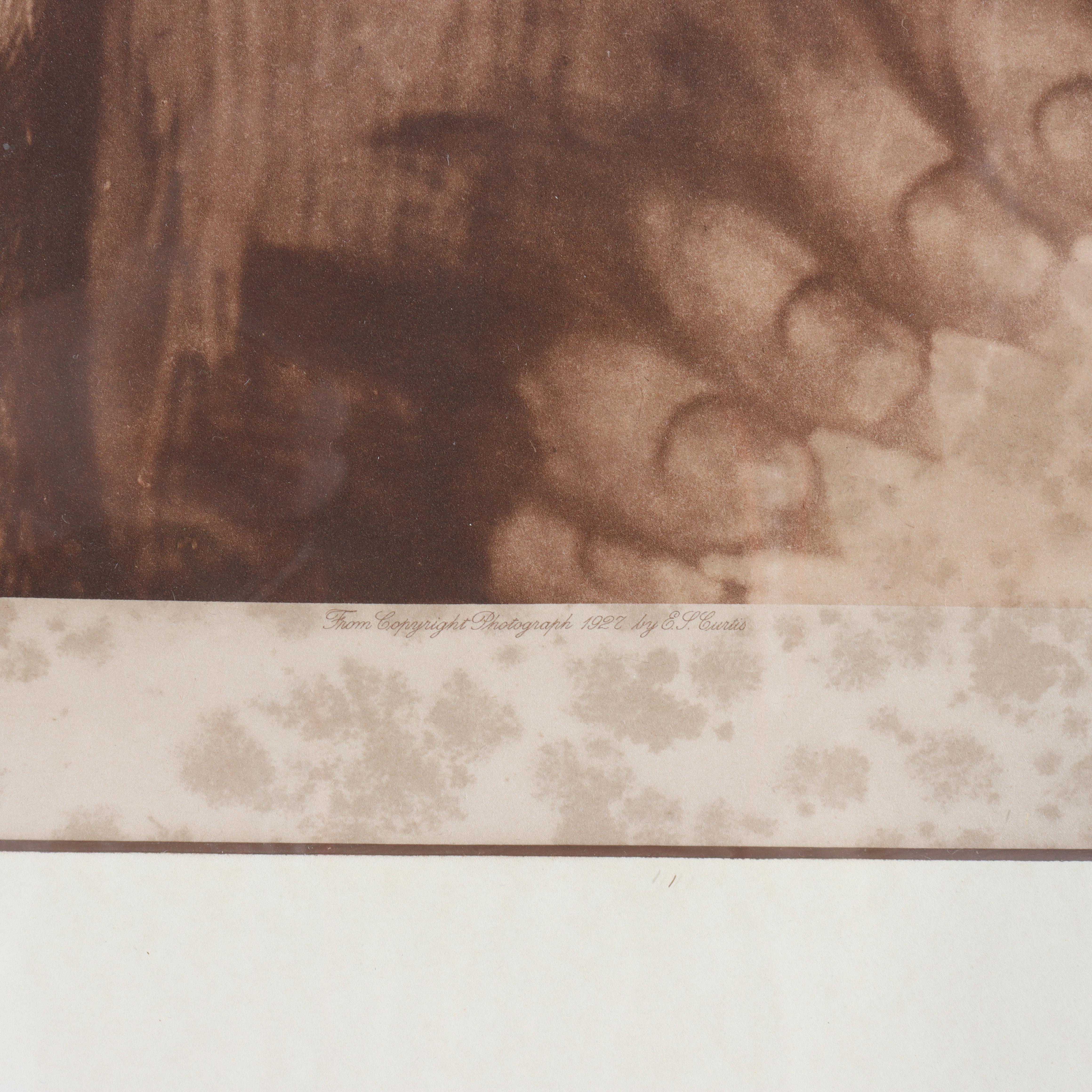 Papier Photogravures anciennes E. J. Curtis 