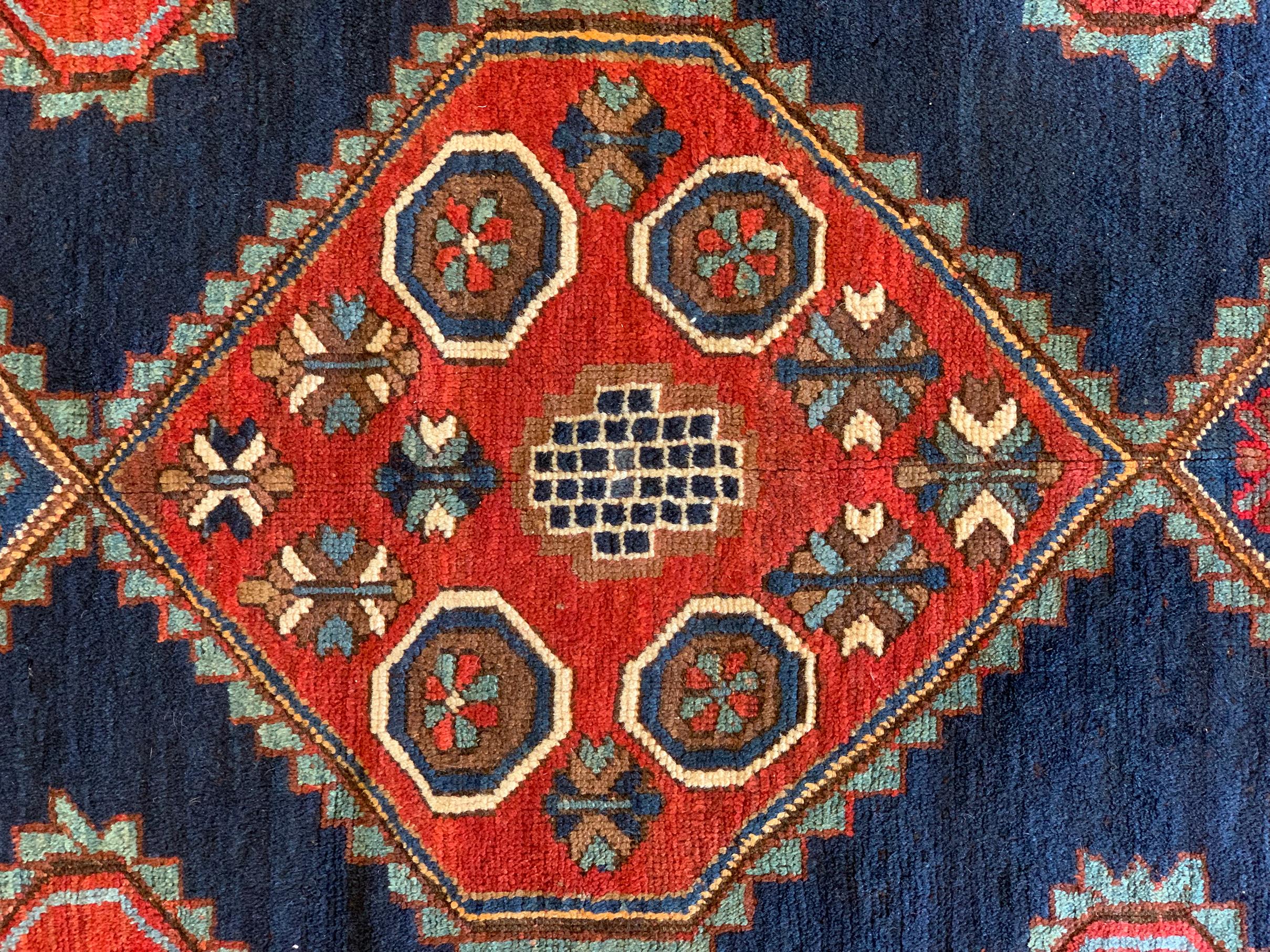 Hand-Woven Antique Eagle Kazak Rug, circa Late 1800s For Sale