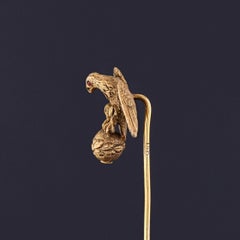 Antique Eagle Pin of 14k Gold