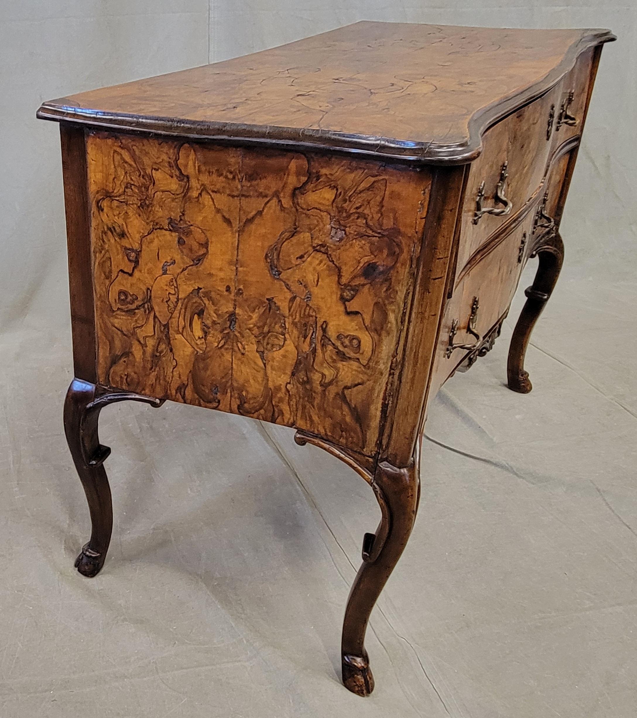 Antique Early 1800s French Burl Walnut Commode Sold by B. Altman & Co. New York 3