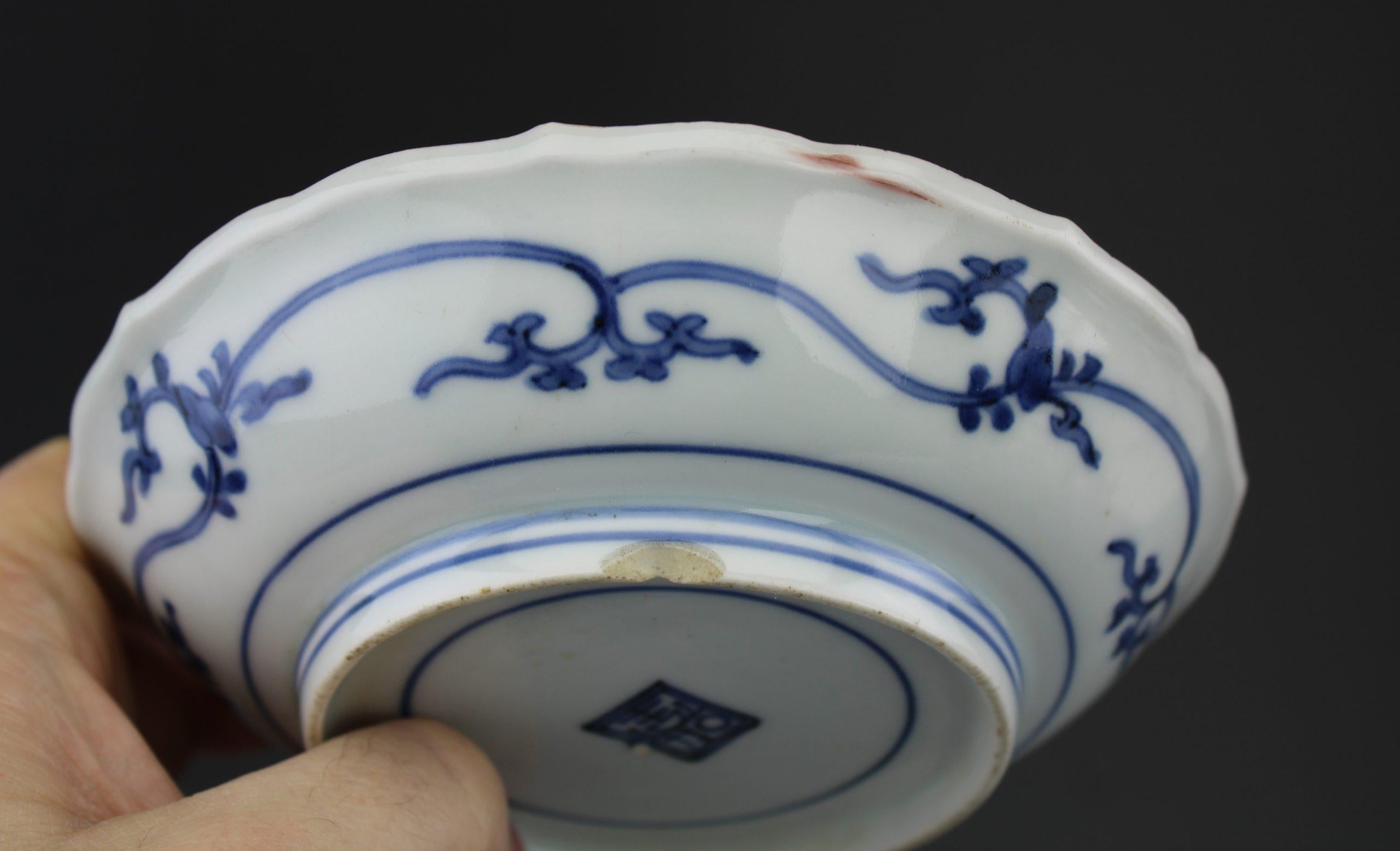 Antique early 18C Edo Kakiemon Arita porcelain plate Scheveningen/Deshima 2