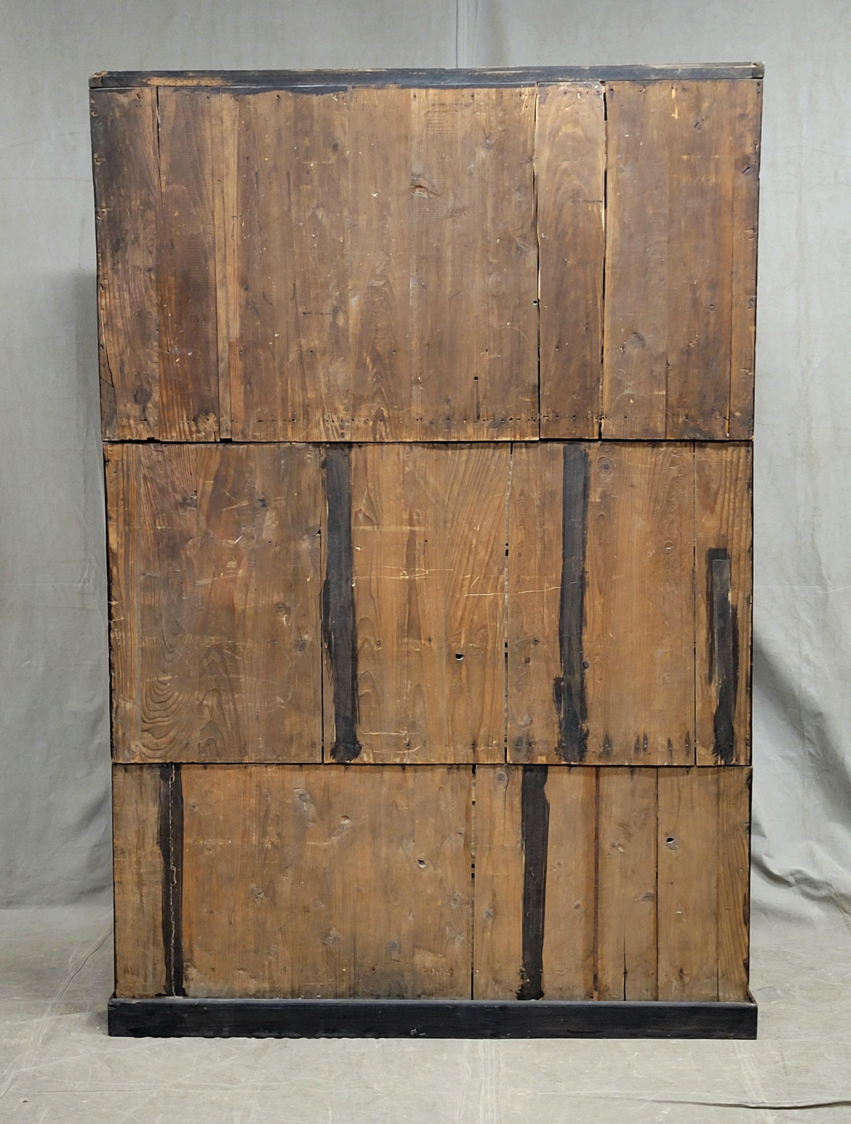 Vintage Large Korean (In the Japanese Style) 14 Drawer Tansu Chest For Sale 5