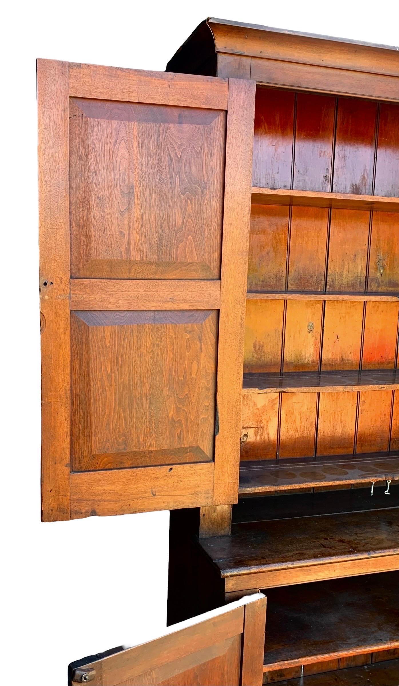 antique stepback cupboard