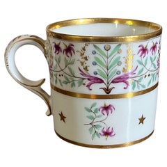 Antique Early 19th c. French Empire Paris Porcelain Coffee Cup or Can by Dihl
