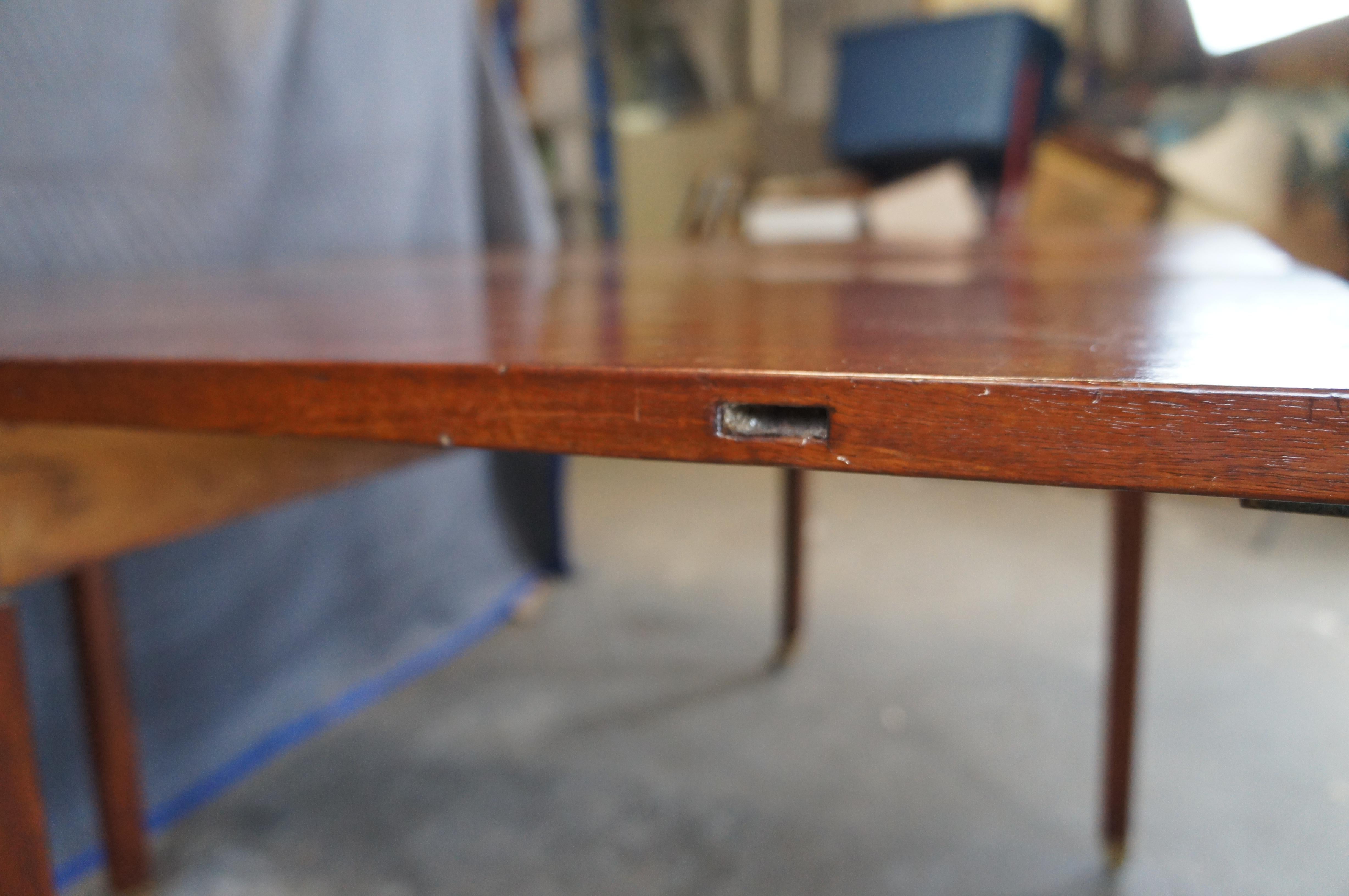 Ancienne table de salle à manger à abattant en acajou de style fédéral américain du début du 19e siècle en vente 5