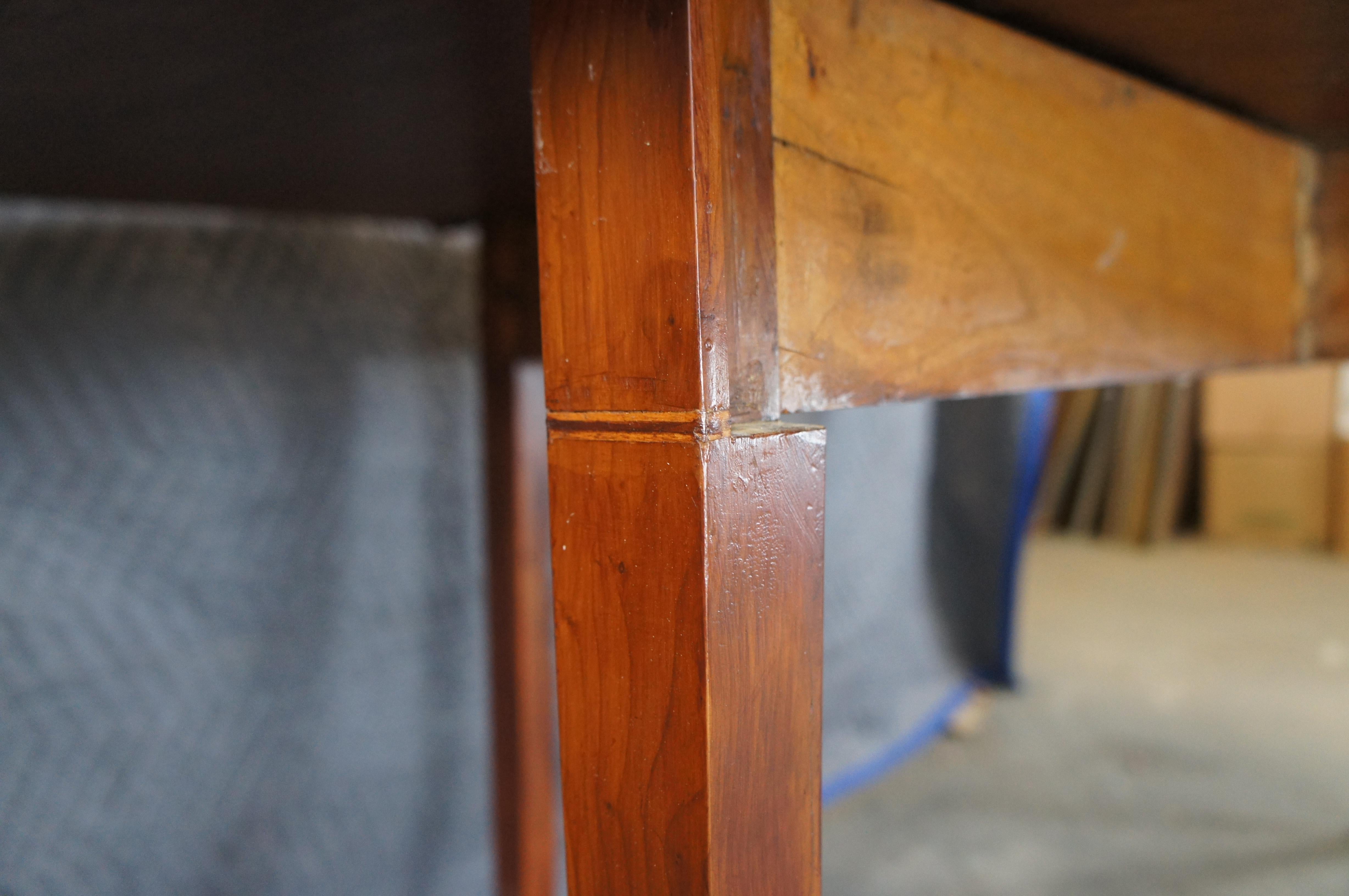 Ancienne table de salle à manger à abattant en acajou de style fédéral américain du début du 19e siècle en vente 2