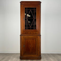 Antique Early 19th Century Corner Cabinet In Mahogany ( REF AF-3451 )