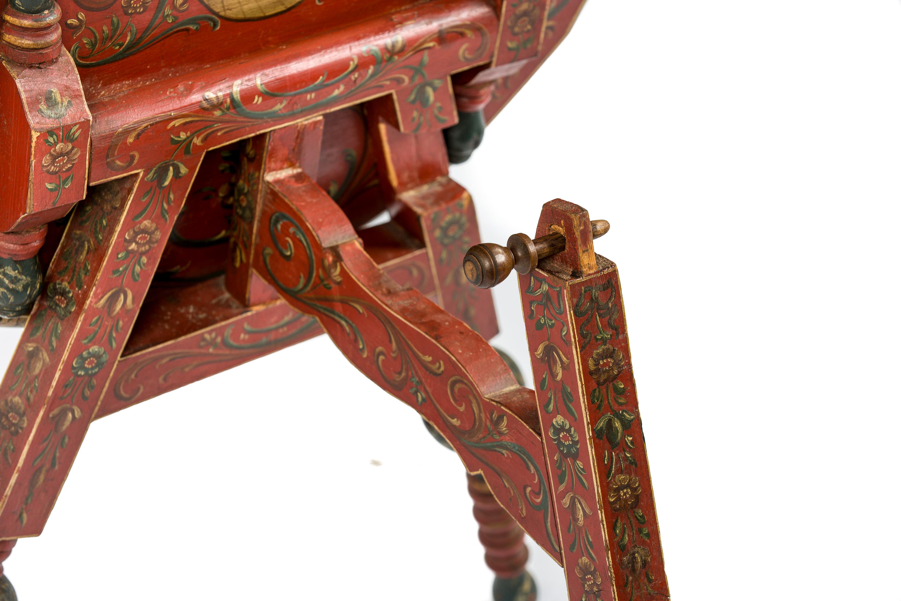 Antiker niederländischer Hindeloopen-Tisch mit Kachelplatte aus dem frühen 19. Jahrhundert im Angebot 7