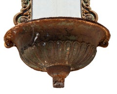 Antique Early 19th Century Enameled European Wall Sink