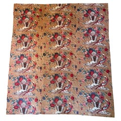 Couverture matelassée ancienne en chintz anglais du début du XIXe siècle, CIRCA 1830