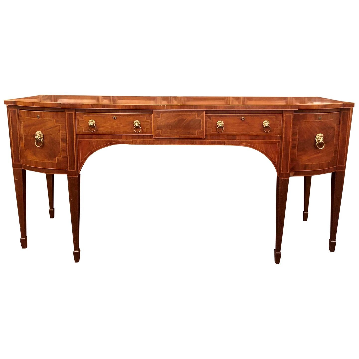 Antique Early 19th Century English Georgian Mahogany Sideboard For Sale