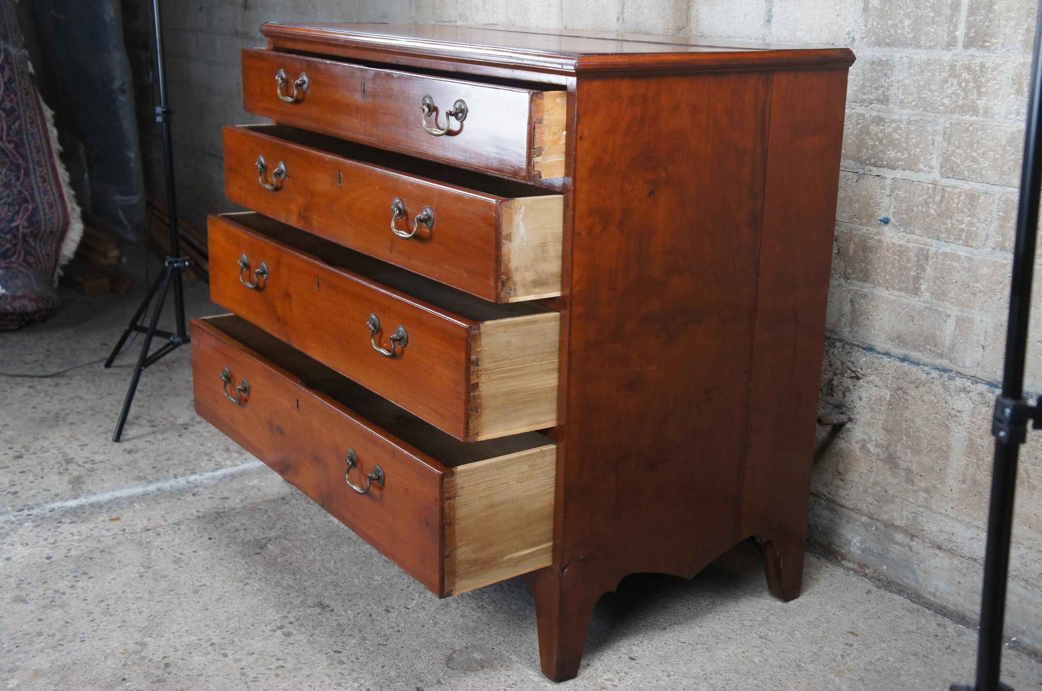 Antique Early 19th Century Federal Period Cherry Dresser Chest of Drawers 40