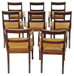 Antique Early 19th Century Fine Quality Set of 8 (6 + 2) Georgian Dining Chairs