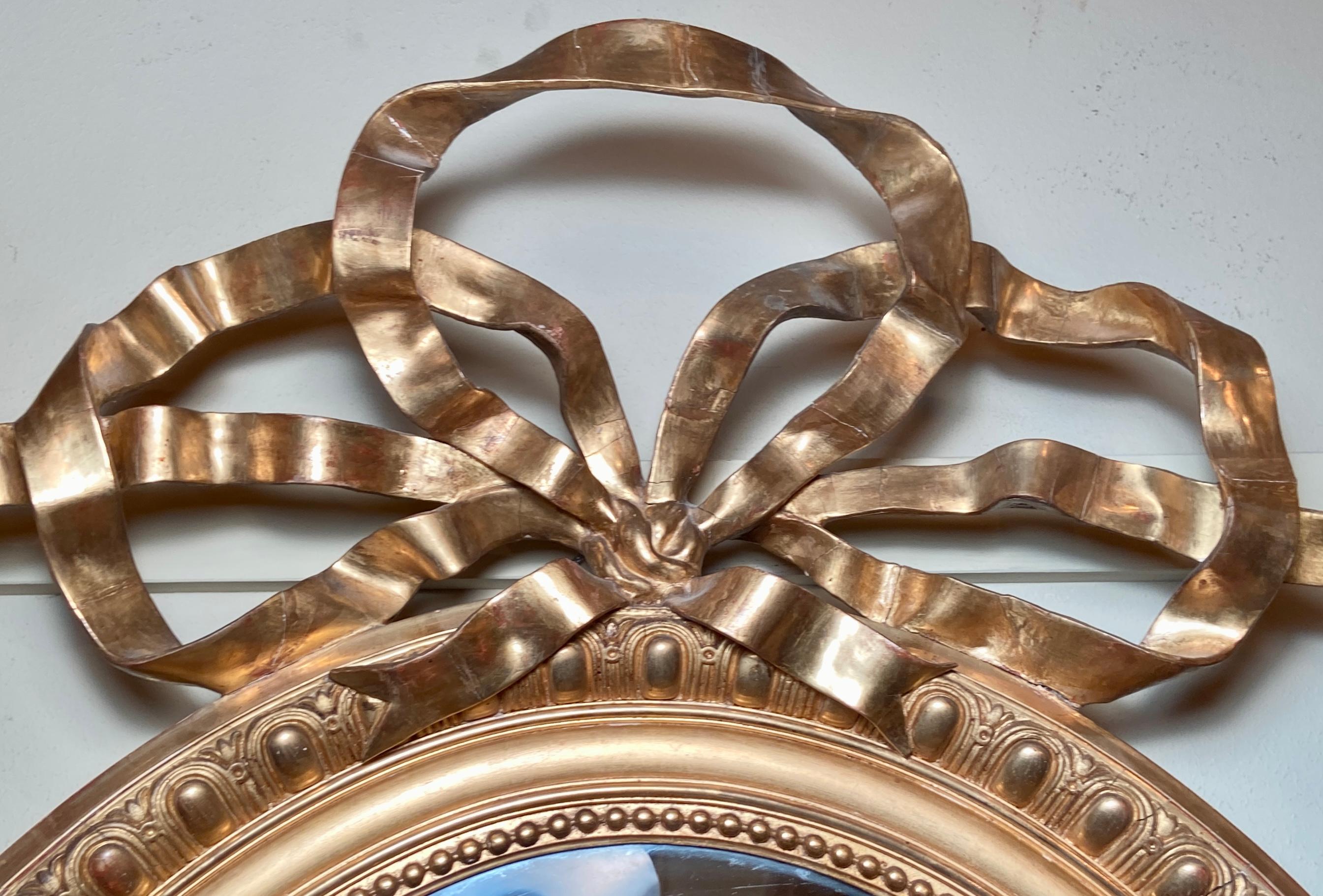 mirror with bow