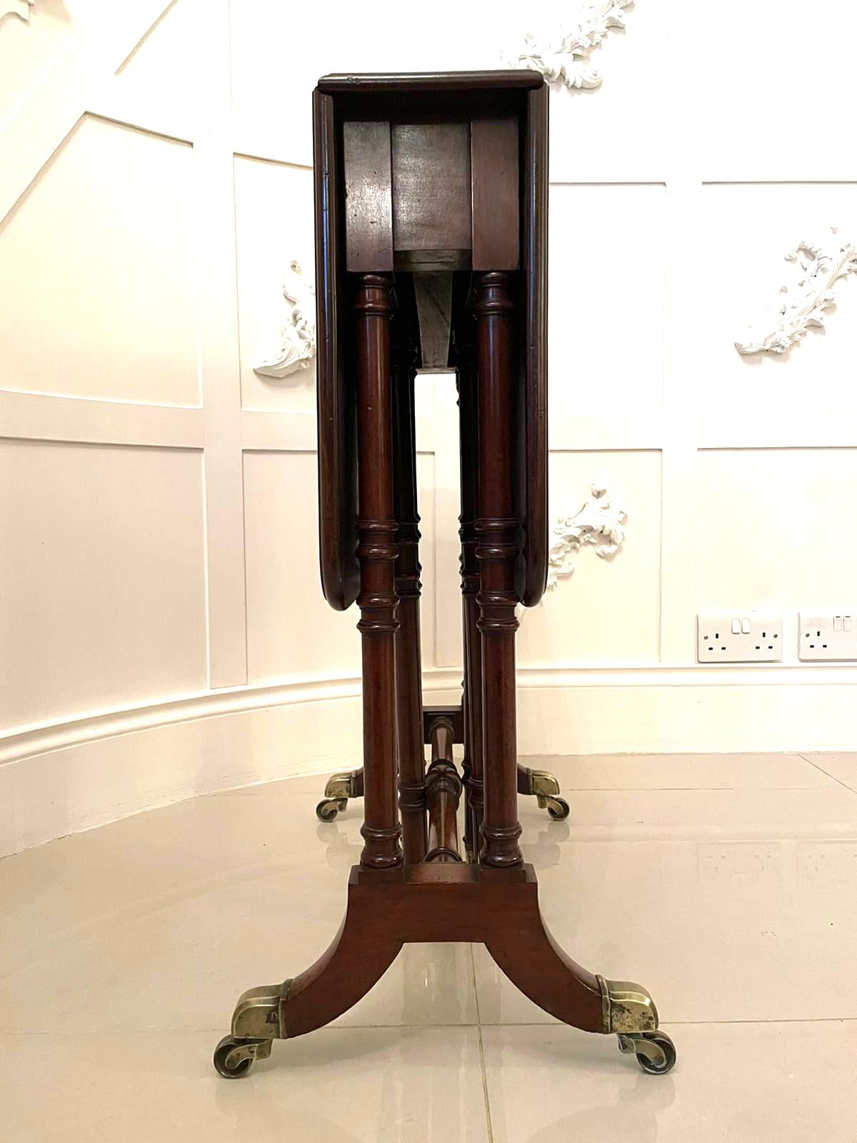 Antike frühen 19. Jahrhundert George III Mahagoni Spinne Bein Drop-Leaf-Tabelle (Englisch) im Angebot