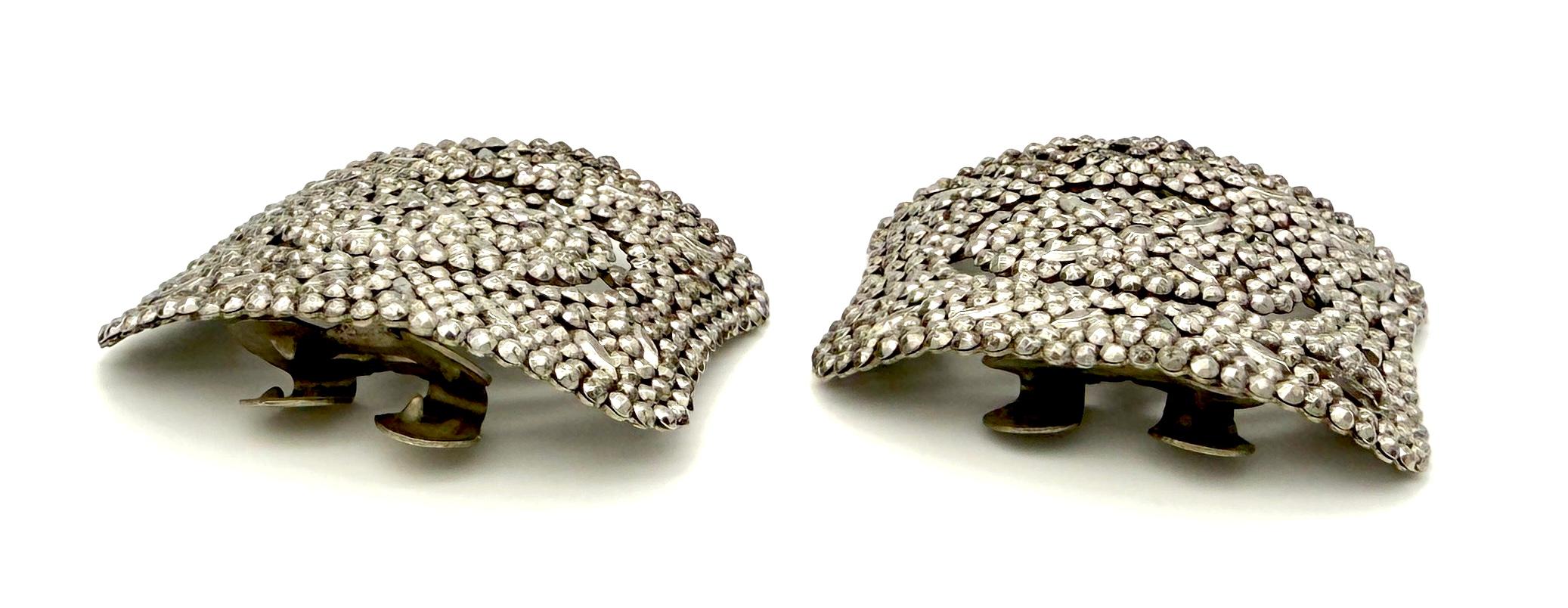Antike Anfang des 19. Jahrhunderts Georgian Pair of Cut Steel Schuhschnalle Metall (George III.) im Angebot