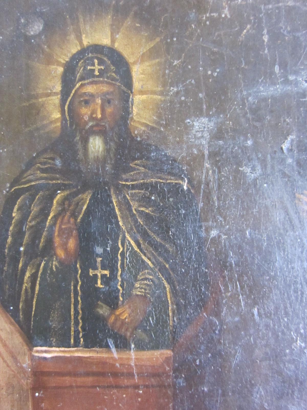 Antique early 19th century Icon hand-painted 
