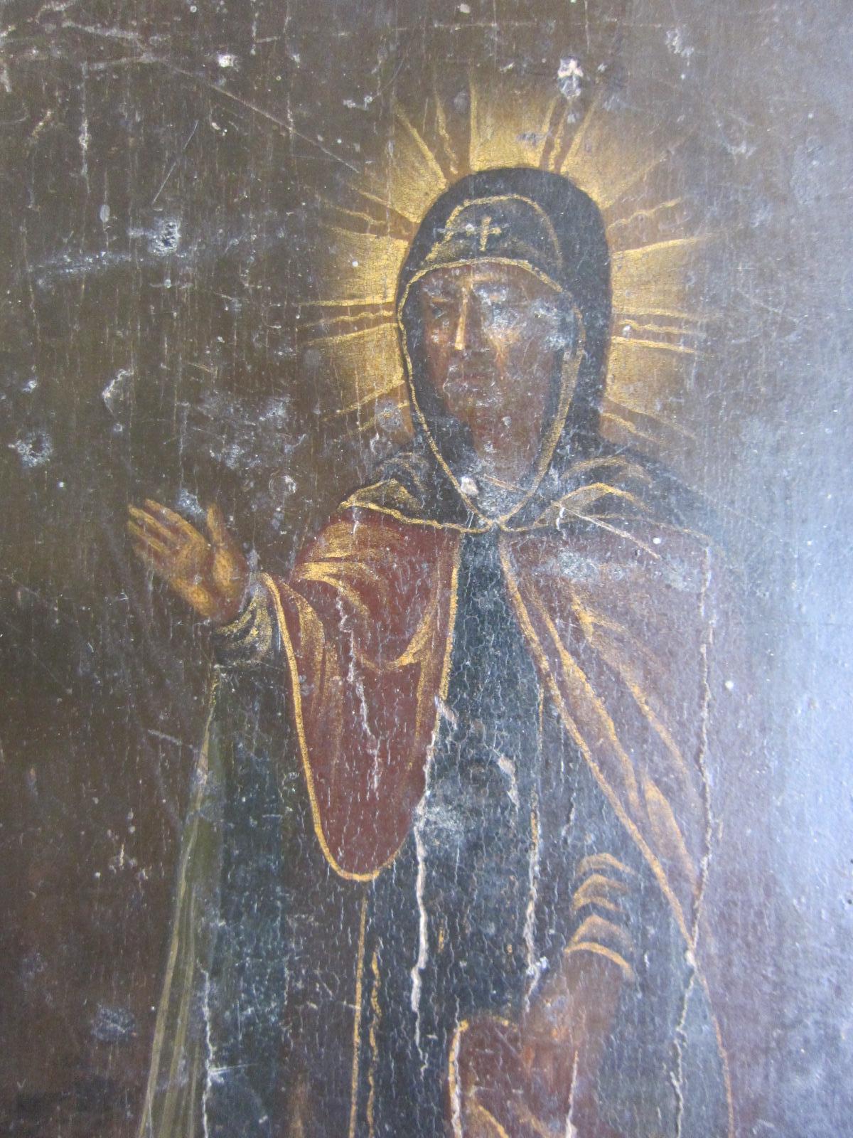 Antique early 19th century Icon hand-painted 
