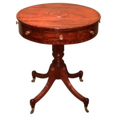 Used early 19th century mahogany drum table