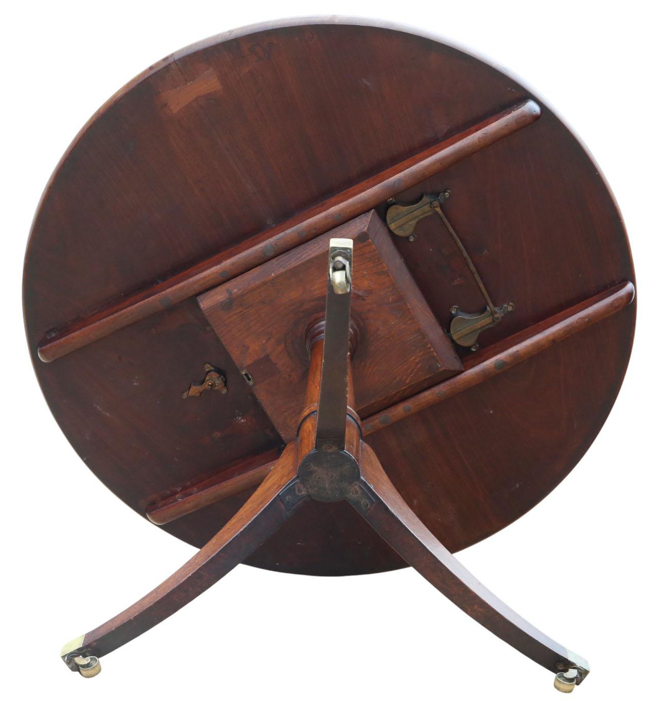 Ancienne table de salle à manger en acajou du début du 19e siècle - Belle qualité en vente 3