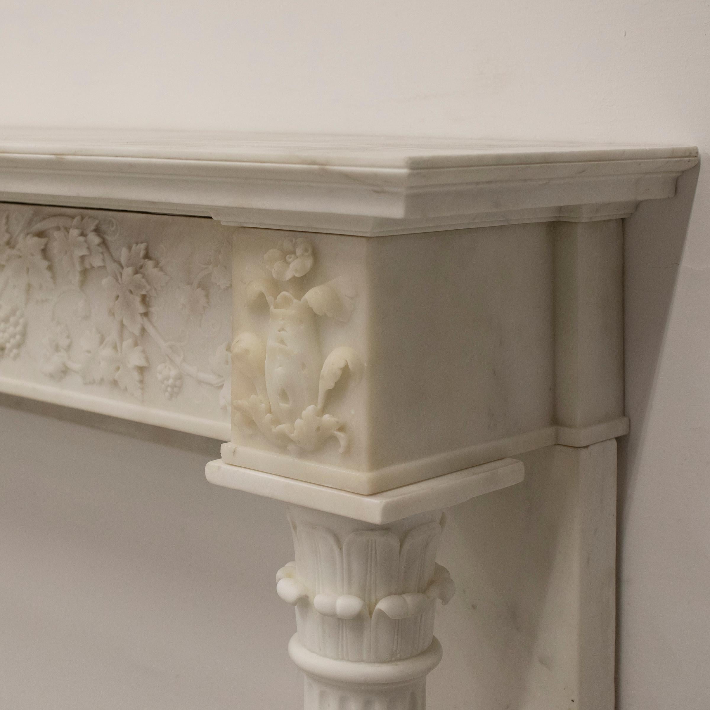Antique Early 19th Century Marble Fireplace Surround In Good Condition For Sale In Ware, GB